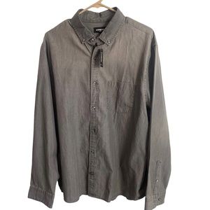 Express Men's Grey Pocket Button Down NWT XL